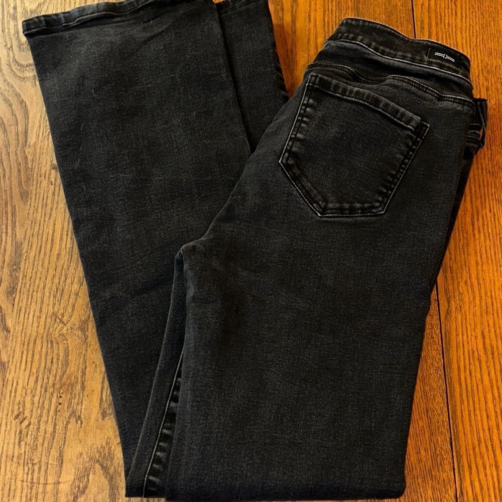 Liverpool Jeans 👖 Company Black Boot 👢 👢 cut Denim Pants Stretch pockets belt 🔁